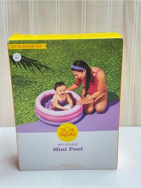 Sun Squad Inflatable Mini Pool - Pink